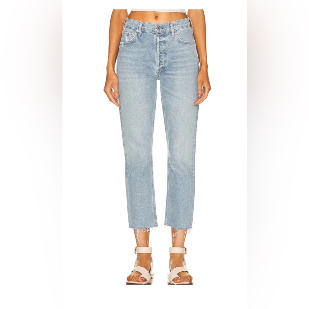 Citizens of humanity Charlotte cropped jeans in parlay. Worn once. See pics.